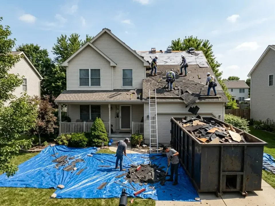 roof-replacement-debris-remova-004 — frequently asked questions, Cheapest Dumpster Rentals in Carlisle-Rockledge, AL